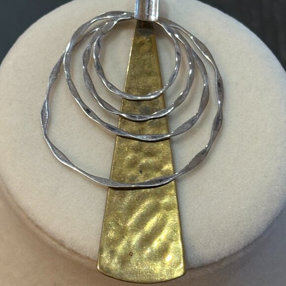 Robert Lee Morris (RLM) Studio Sterling Silver- Brass Necklace - Picture 2 of 13
